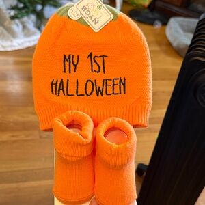 Orange Halloween Kids Matching Set